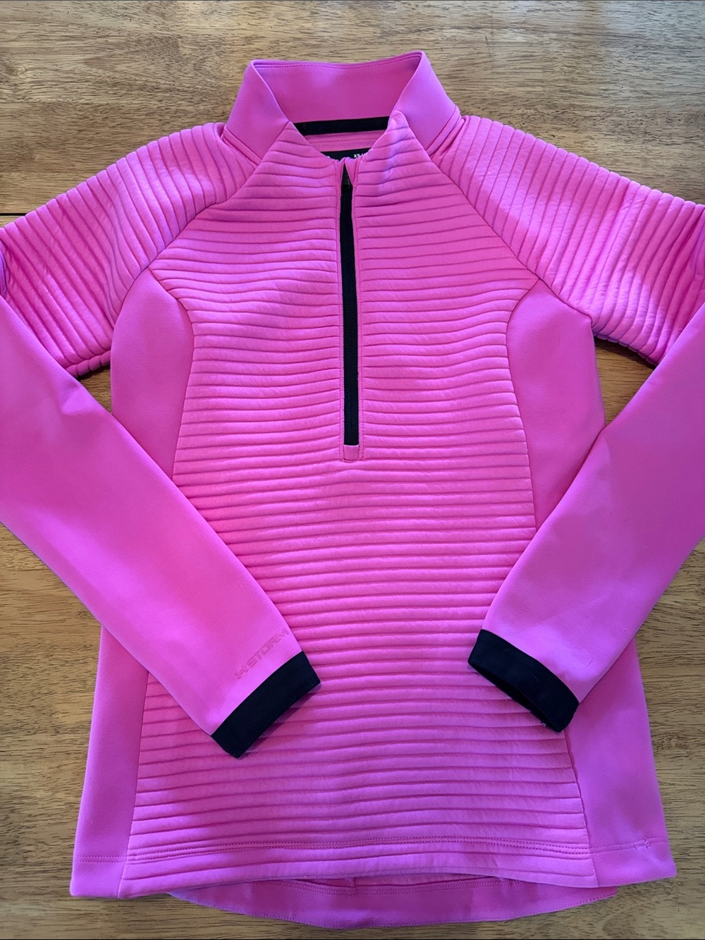 Under Armour Bright Pink ColdGear Quilted Half-Zip Pullover